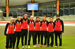 v.l.n.r.: Coach Nadja Petutschnigg, Manuel Vogl, Thomas Petutschnigg, Florian Jäger, Vanessa Bittner, Linus Heidegger, Armin Hager, Coach Hannes Wolf